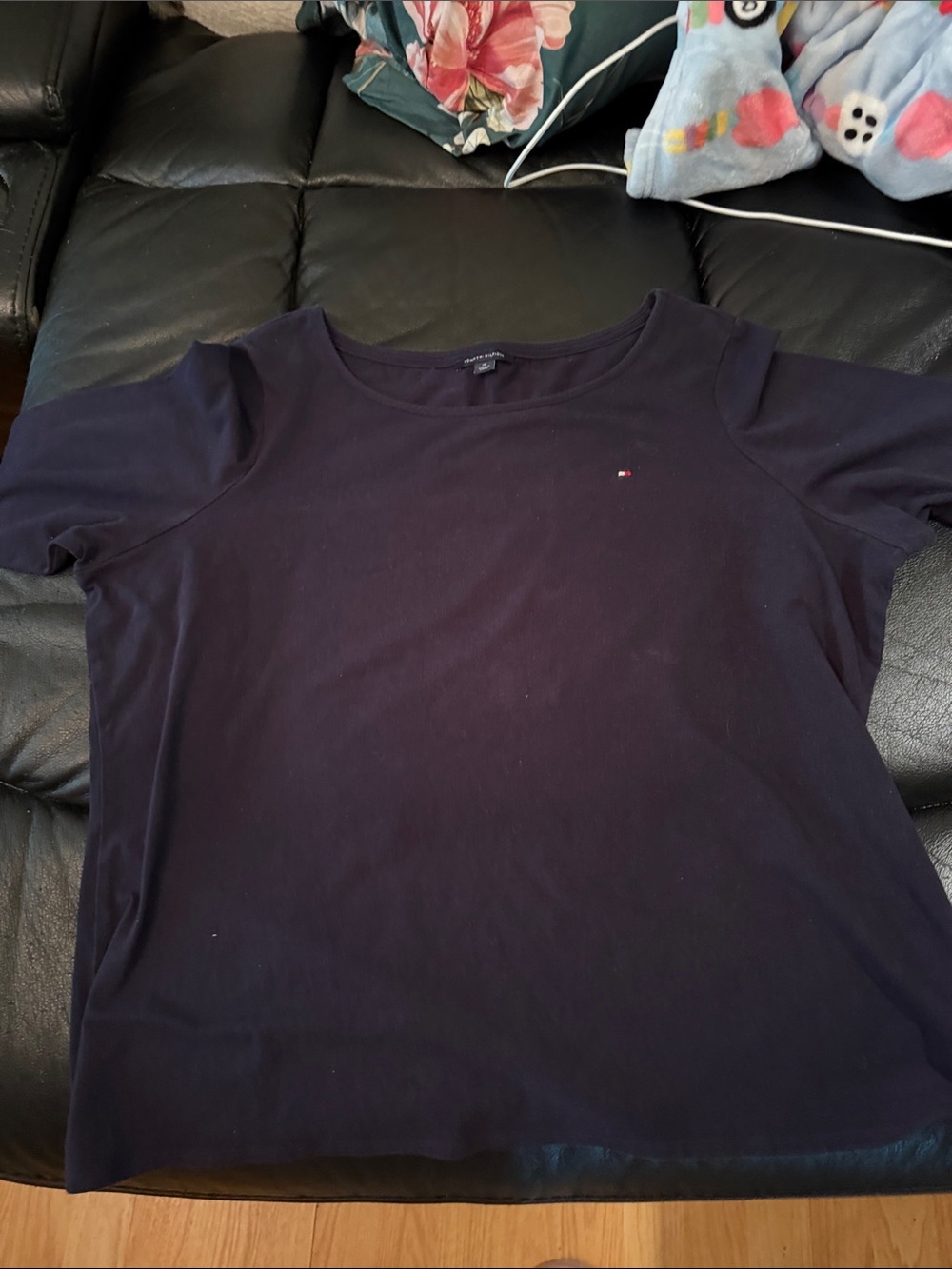 Tommy Hilfiger Dark Navy 3/4 Sleeve Scoop Neck Tee